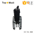 Topmedi Economic Manual Steel Elevating Legrest Wheelchair for Disabled